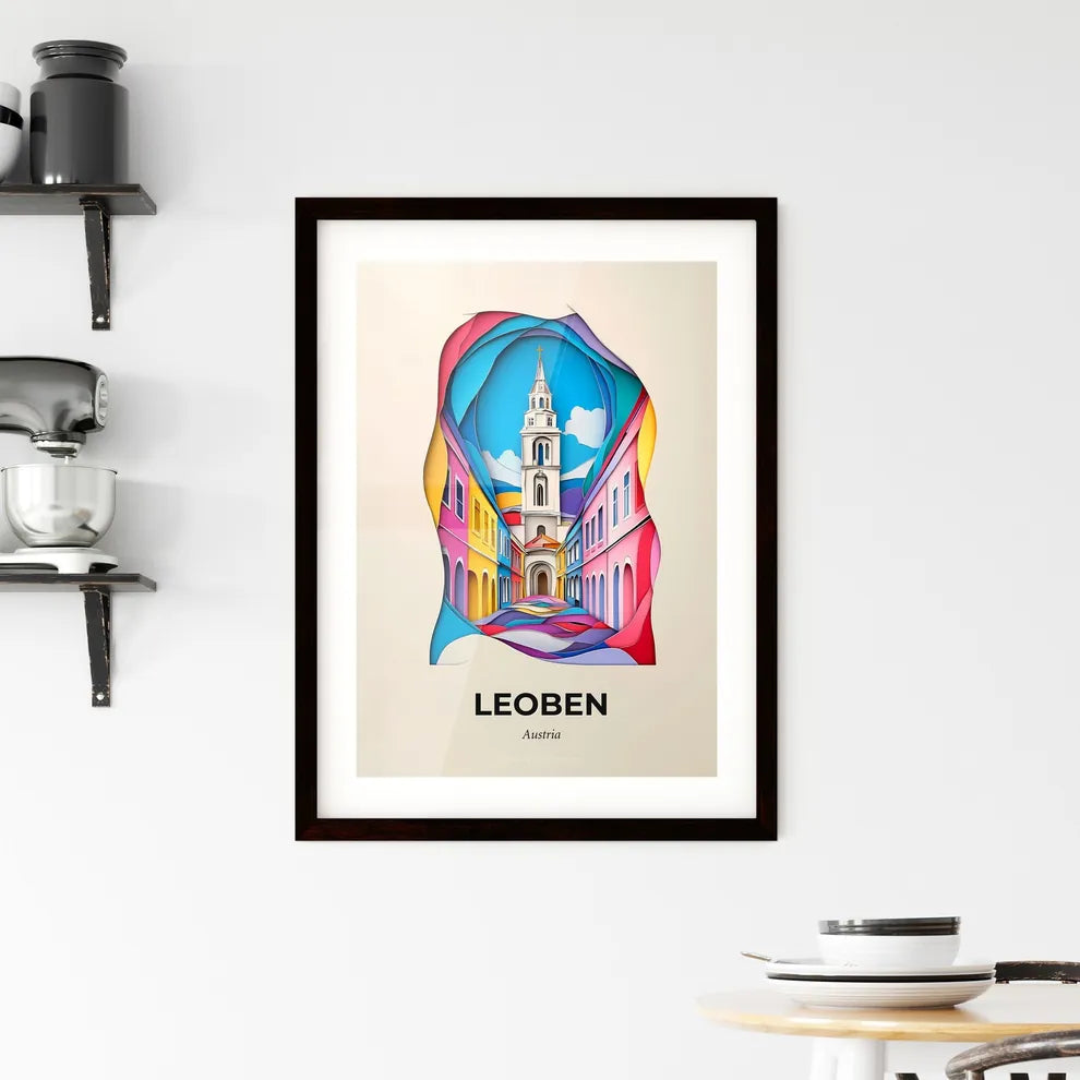 Vivid Leoben, Austria, Framed Wall Art