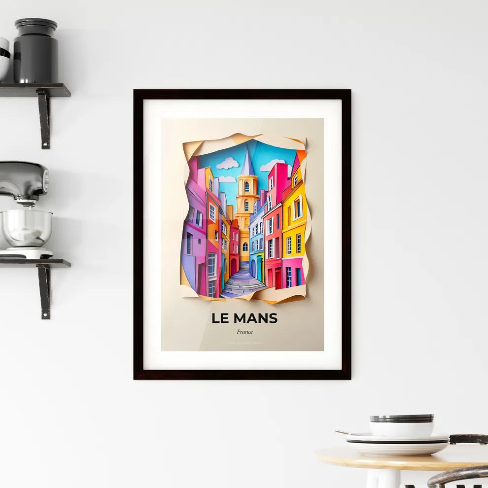 Vivid Le Mans, France, Framed Wall Art