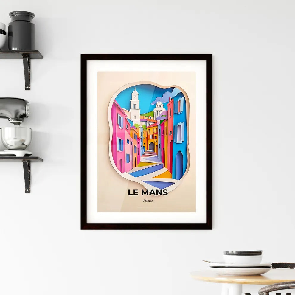 Vivid Le Mans, France, Framed Wall Art