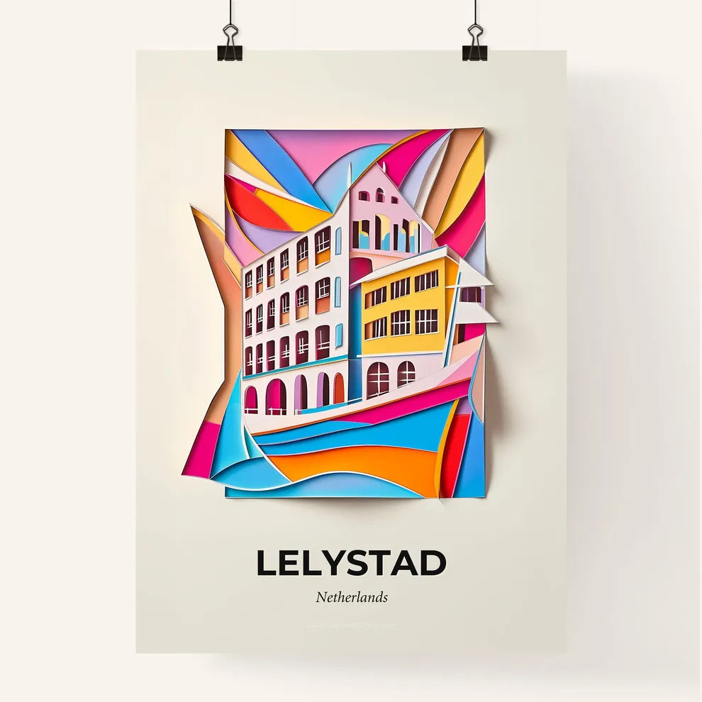 Vivid Lelystad, Netherlands, Colorful Poster