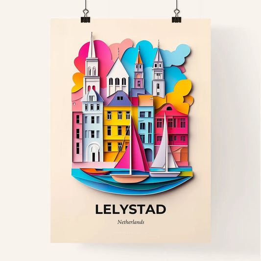 Vivid Lelystad, Netherlands, Colorful Poster