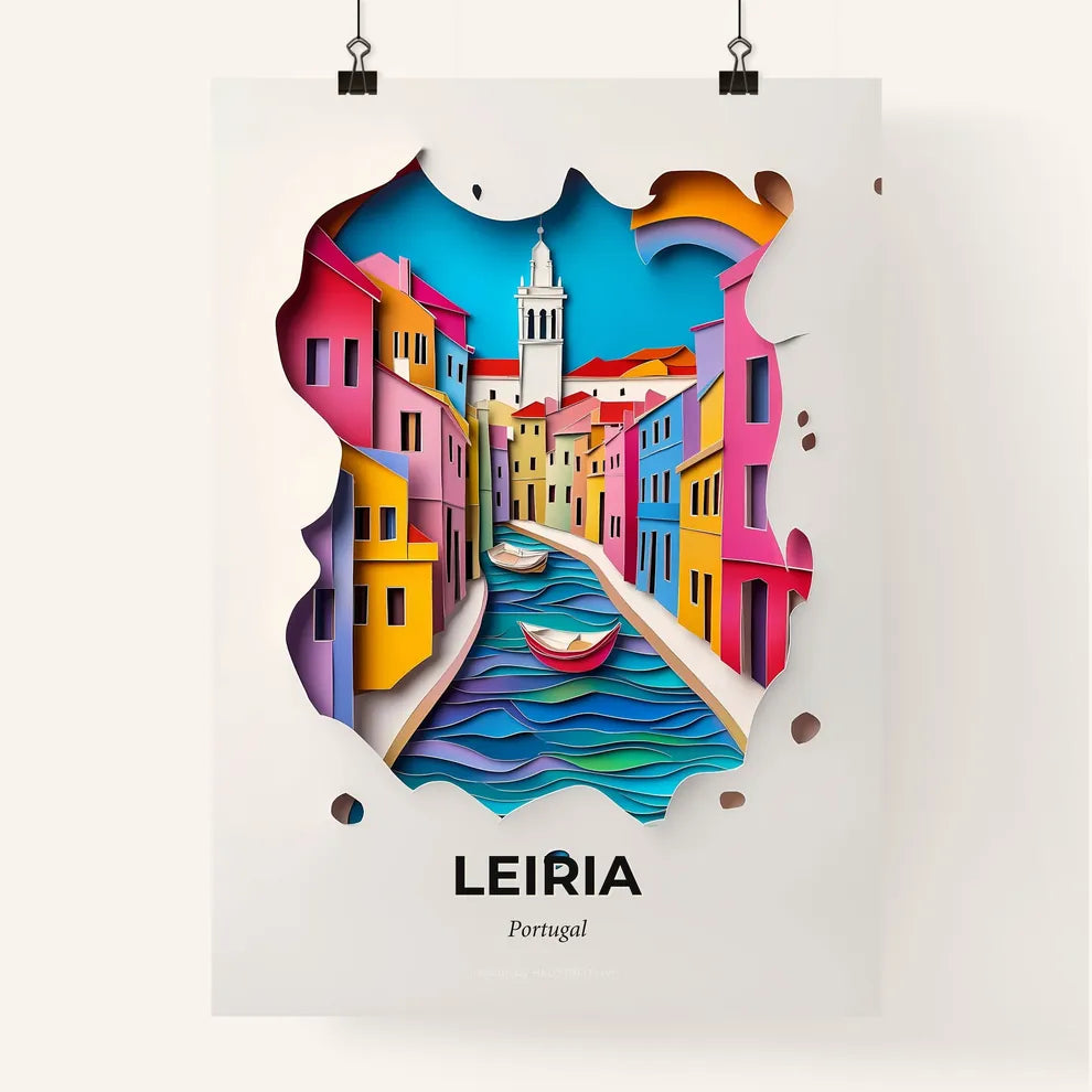 Vivid Leiria, Portugal, Colorful Poster