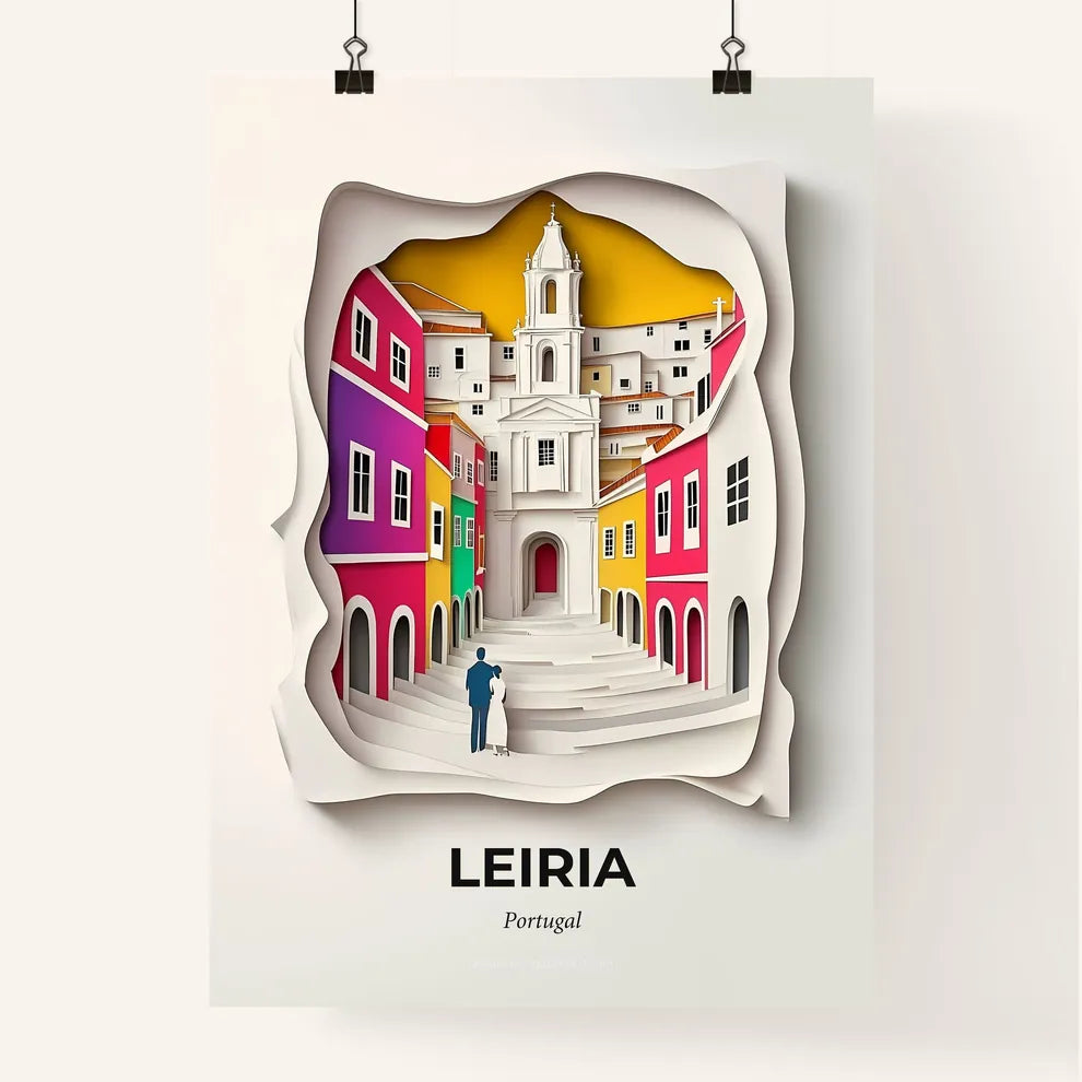 Vivid Leiria, Portugal, Colorful Poster