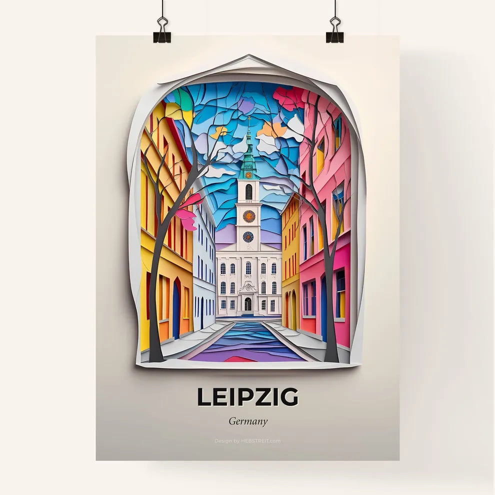 Vivid Leipzig, Germany, Colorful Poster