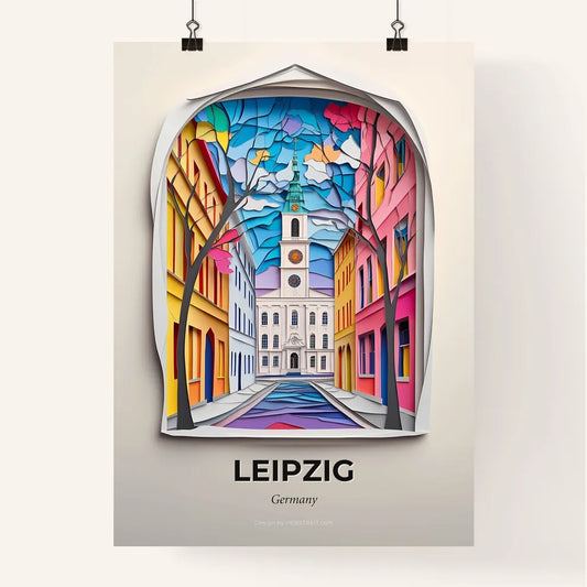 Vivid Leipzig, Germany, Colorful Poster