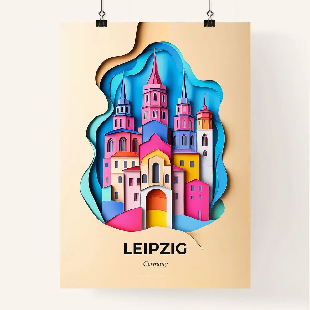 Vivid Leipzig, Germany, Colorful Poster