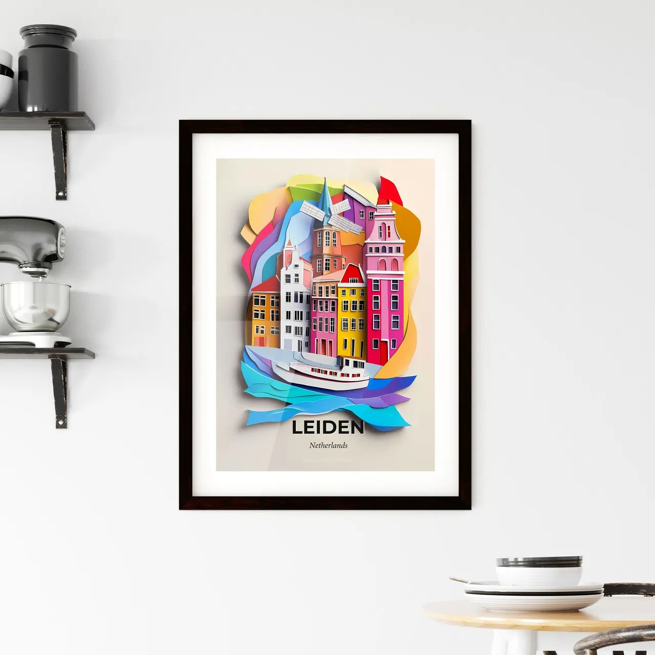 Vivid Leiden, Netherlands, Framed Wall Art