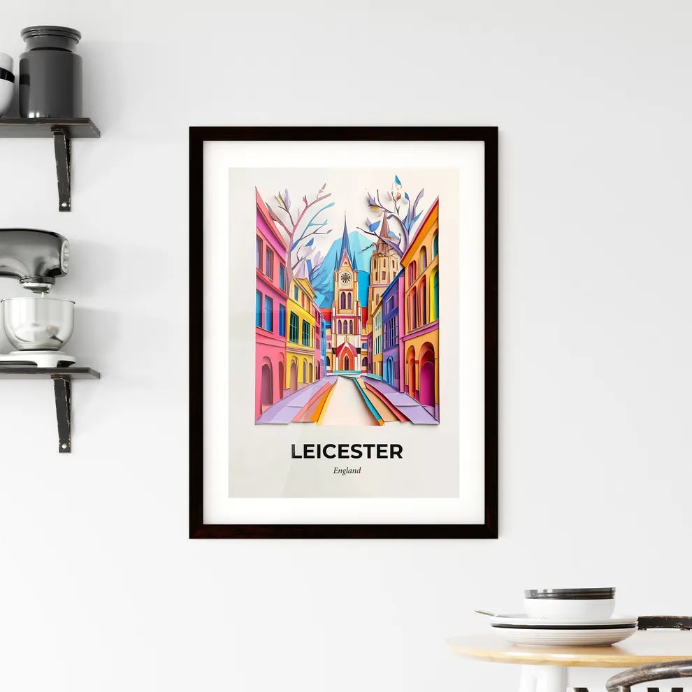 Vivid Leicester, England, Framed Wall Art