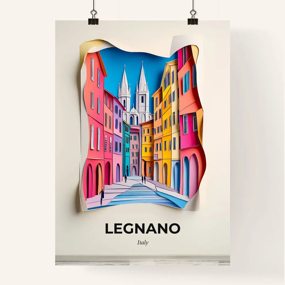 Vivid Legnano, Italy, Colorful Poster