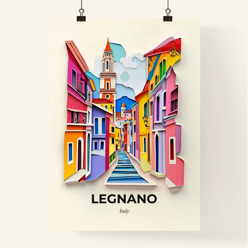 Vivid Legnano, Italy, Colorful Poster