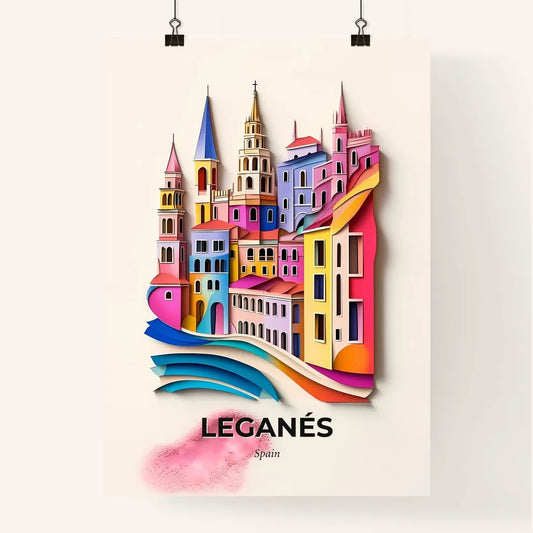 Vivid Leganés, Spain, Colorful Poster