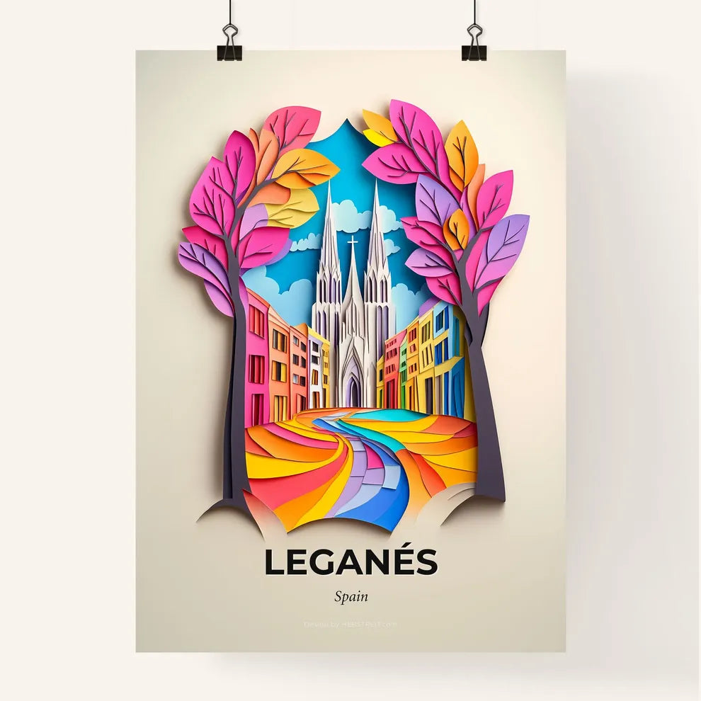Vivid Leganés, Spain, Colorful Poster
