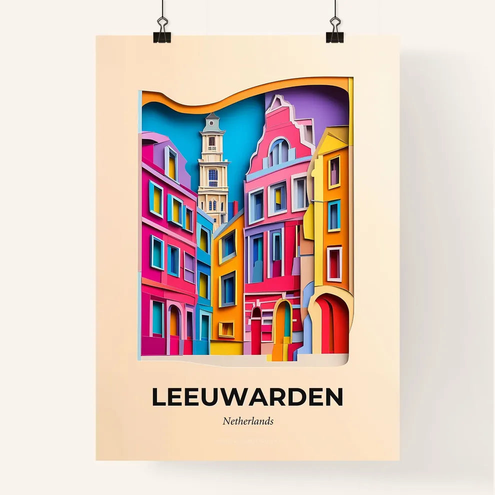 Vivid Leeuwarden, Netherlands, Colorful Poster