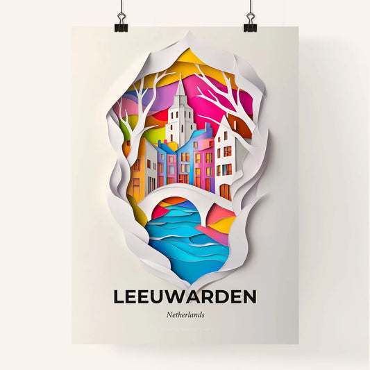 Vivid Leeuwarden, Netherlands, Colorful Poster