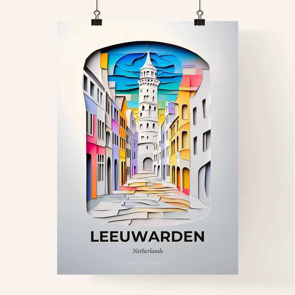 Vivid Leeuwarden, Netherlands, Colorful Poster