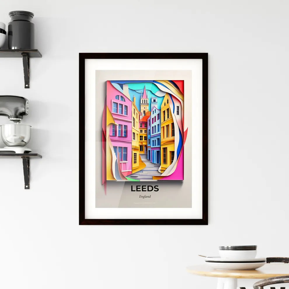 Vivid Leeds, England, Framed Wall Art