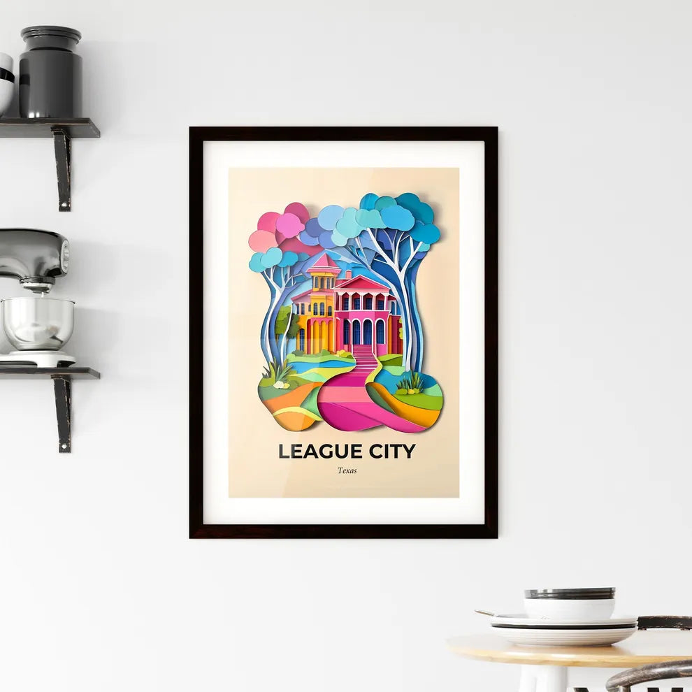 Vivid League City, Texas, Framed Wall Art