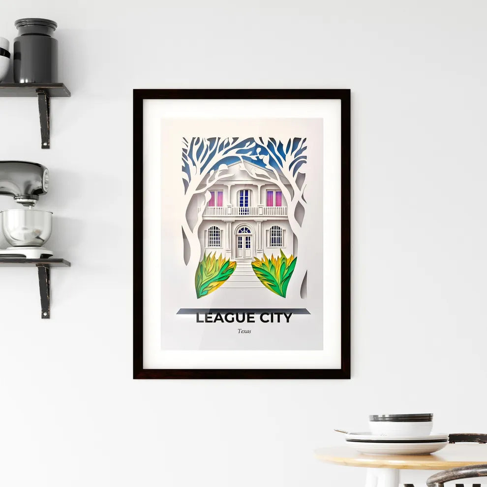 Vivid League City, Texas, Framed Wall Art