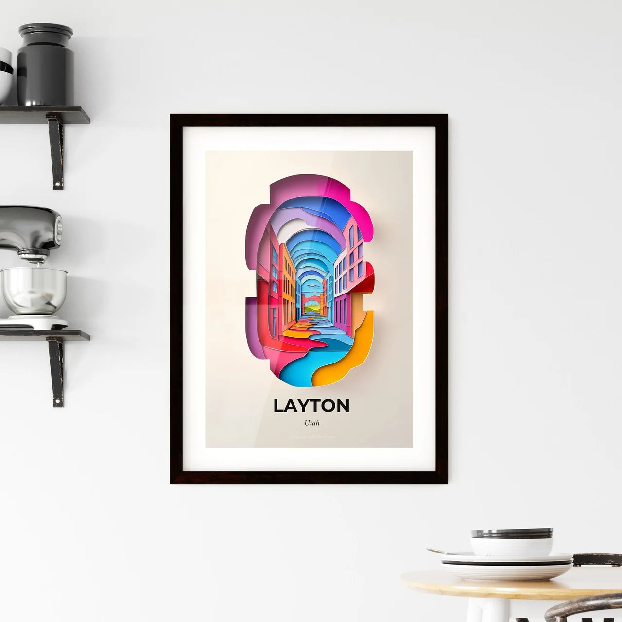 Vivid Layton, Utah, Framed Wall Art