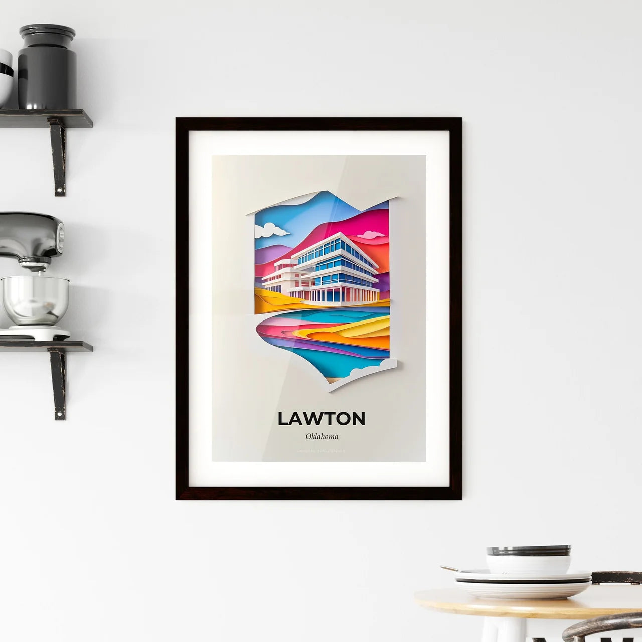 Vivid Lawton, Oklahoma, Framed Wall Art