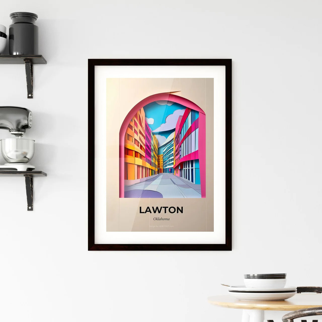 Vivid Lawton, Oklahoma, Framed Wall Art