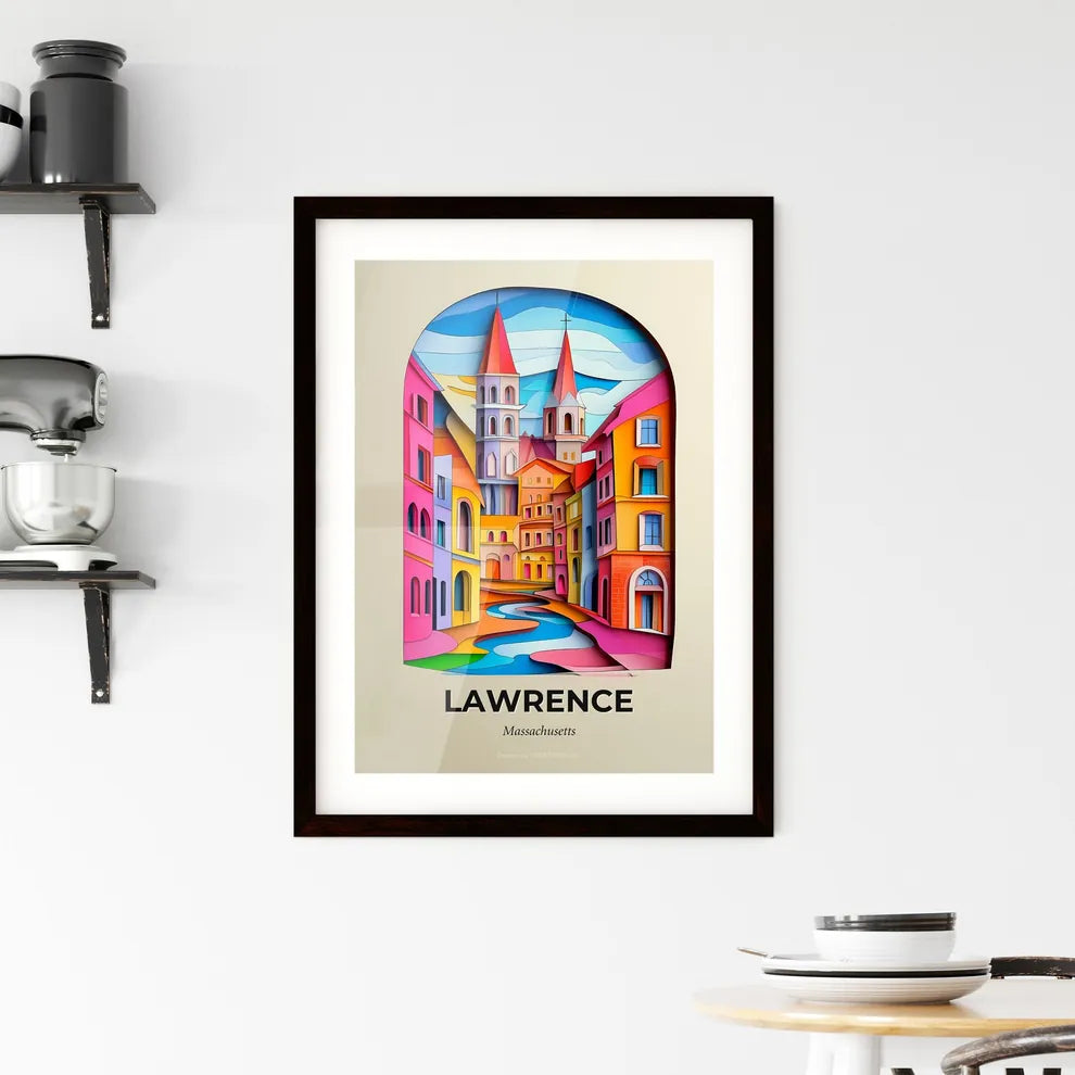 Vivid Lawrence, Massachusetts, Framed Wall Art