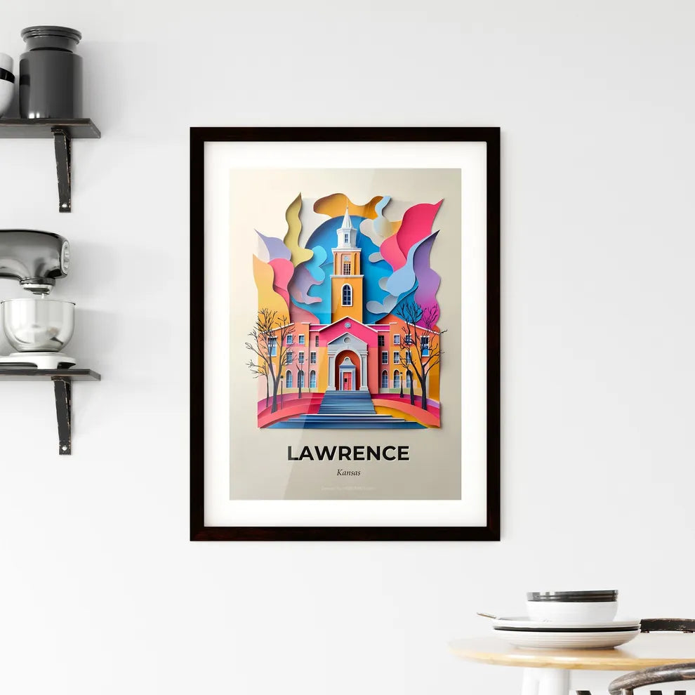 Vivid Lawrence, Kansas, Framed Wall Art