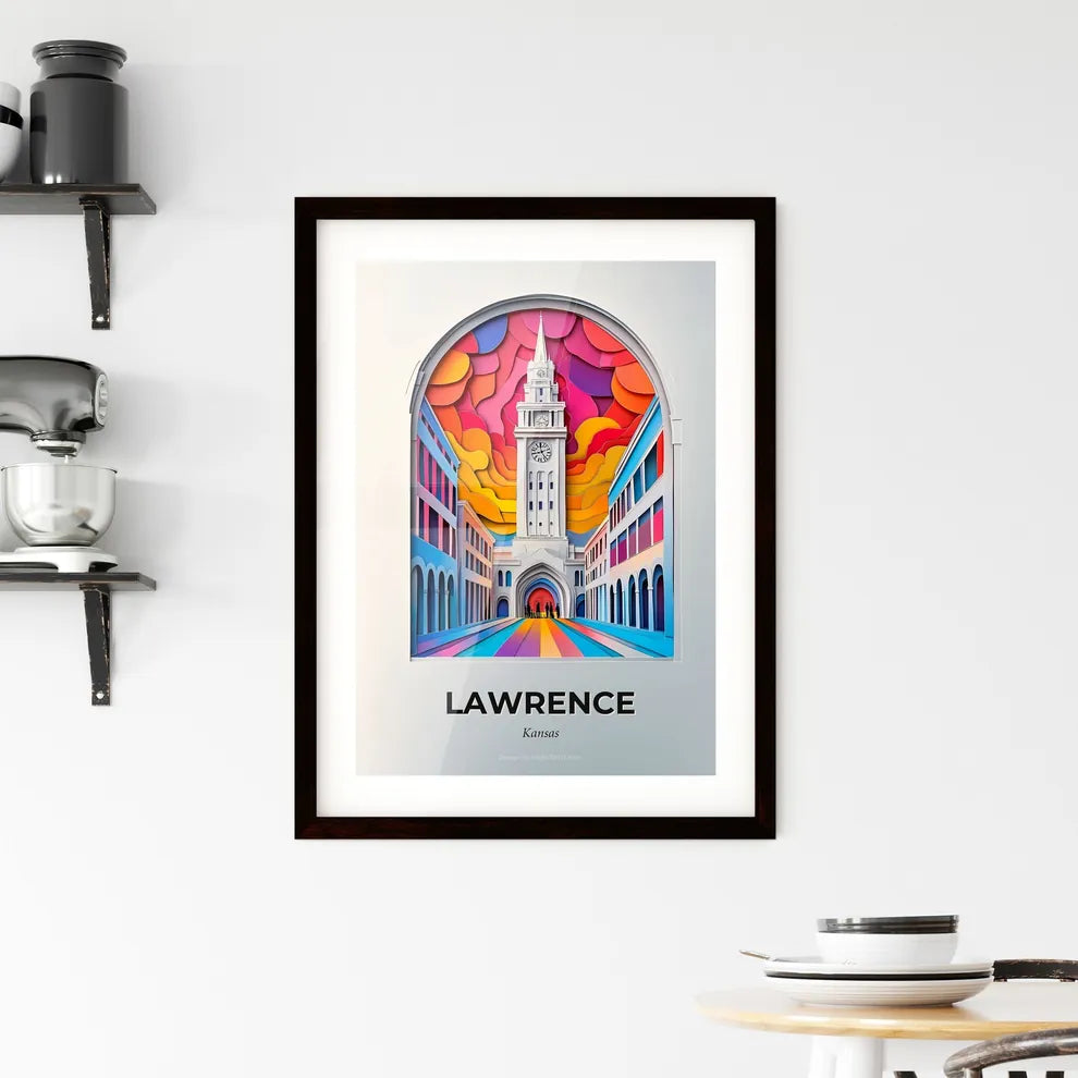 Vivid Lawrence, Kansas, Framed Wall Art