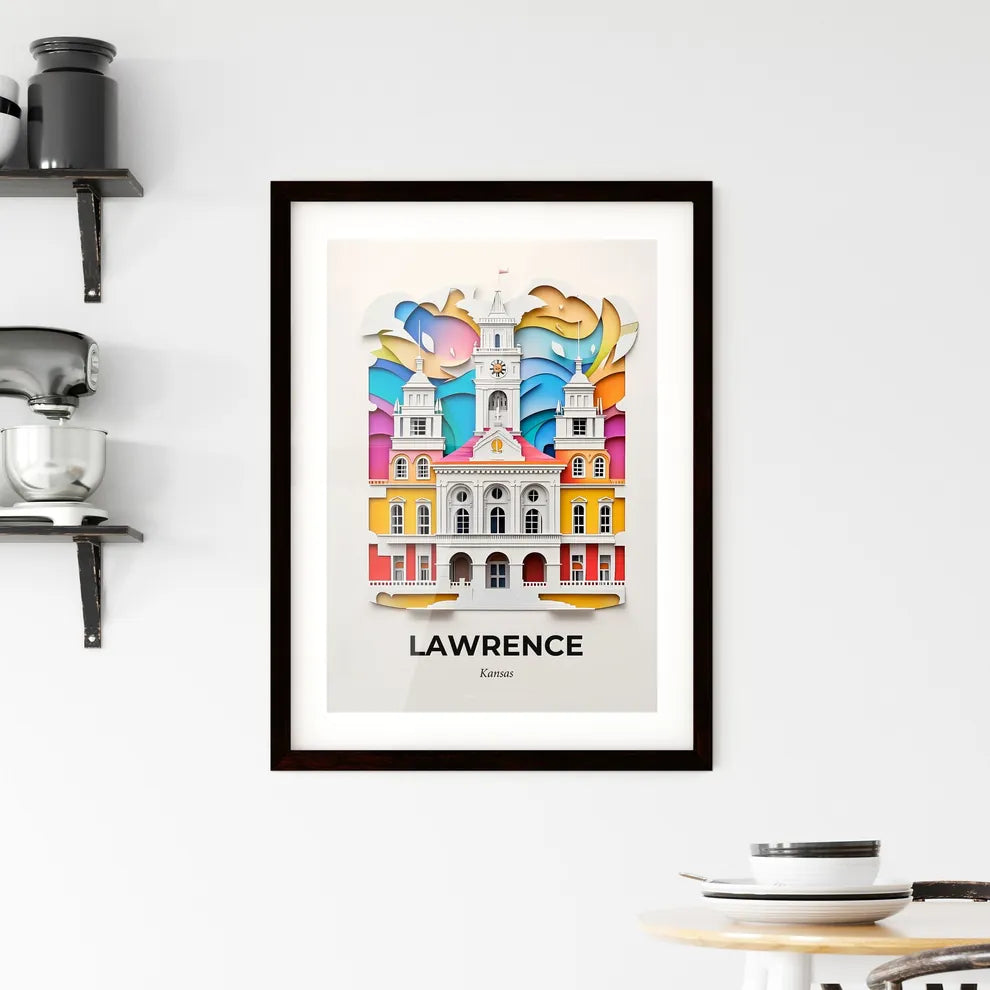 Vivid Lawrence, Kansas, Framed Wall Art
