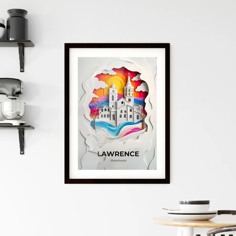 Vivid Lawrence, Massachusetts, Framed Wall Art
