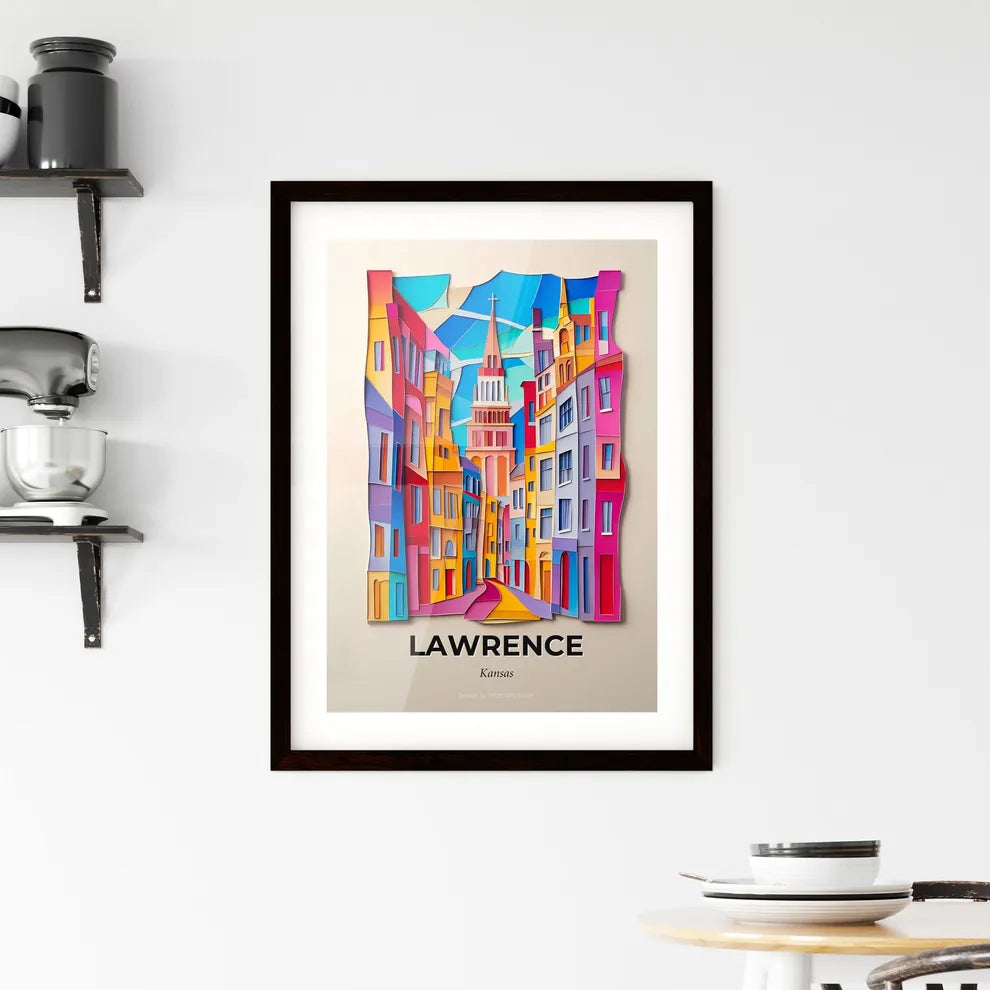 Vivid Lawrence, Kansas, Framed Wall Art