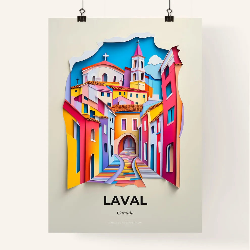 Vivid Laval, Canada, Colorful Poster