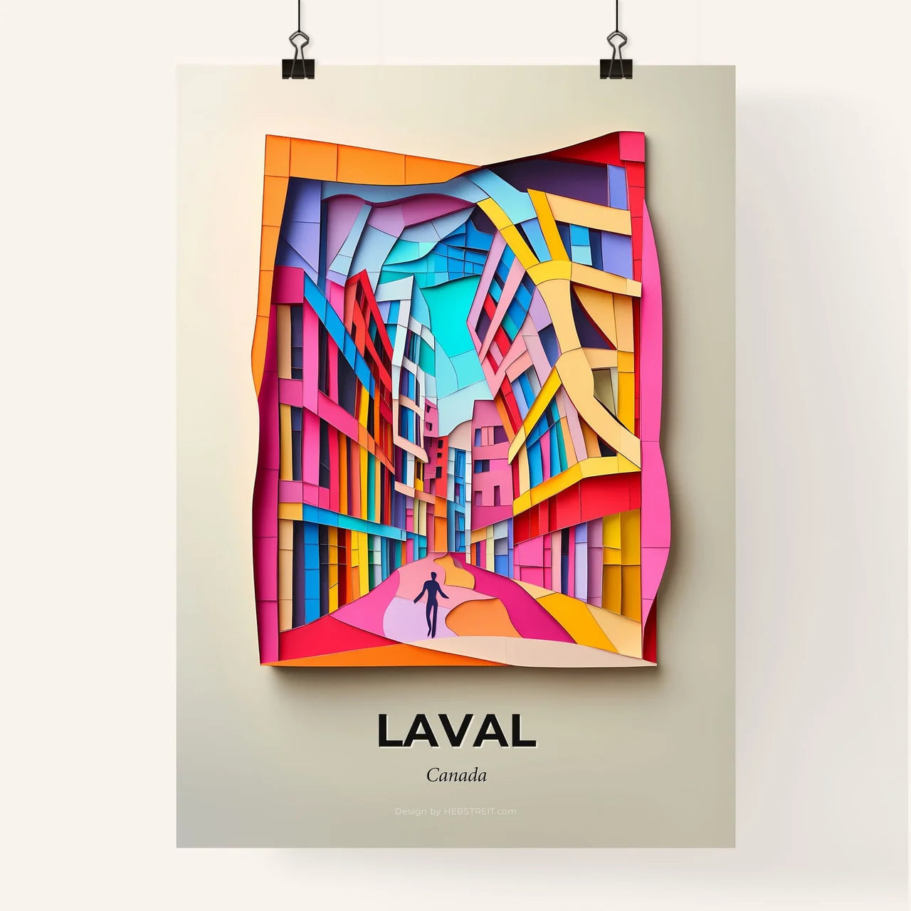 Vivid Laval, Canada, Colorful Poster