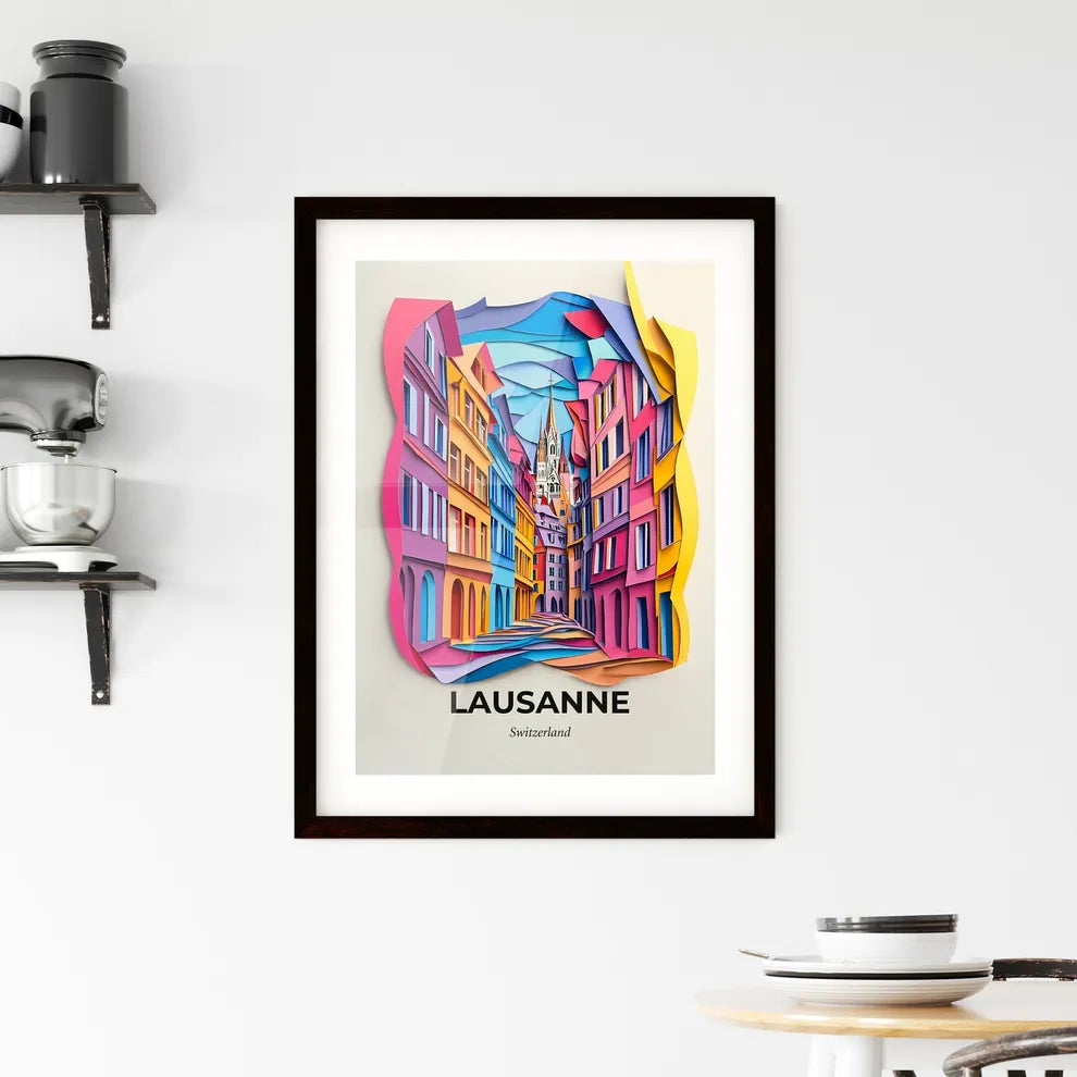 Vivid Lausanne, Switzerland, Framed Wall Art