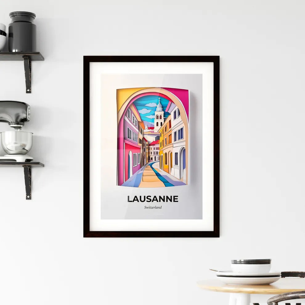 Vivid Lausanne, Switzerland, Framed Wall Art