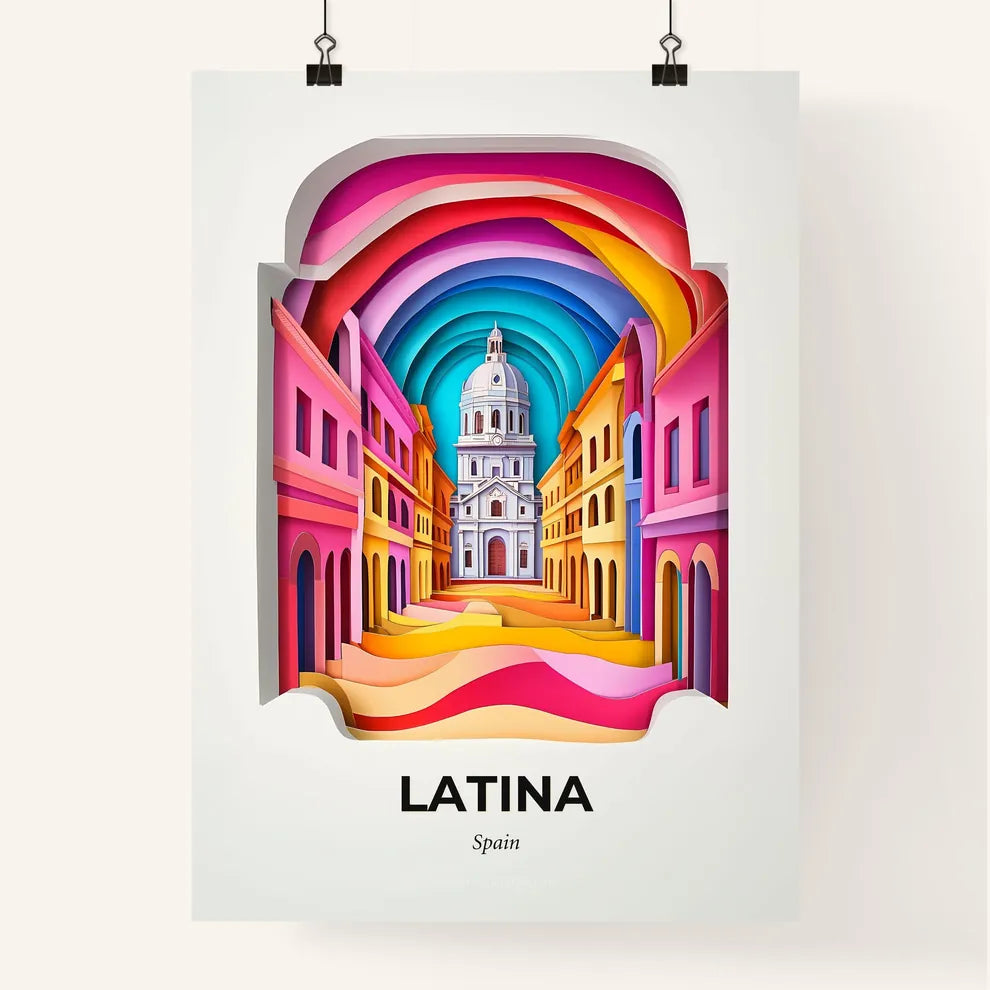 Vivid Latina, Spain, Colorful Poster