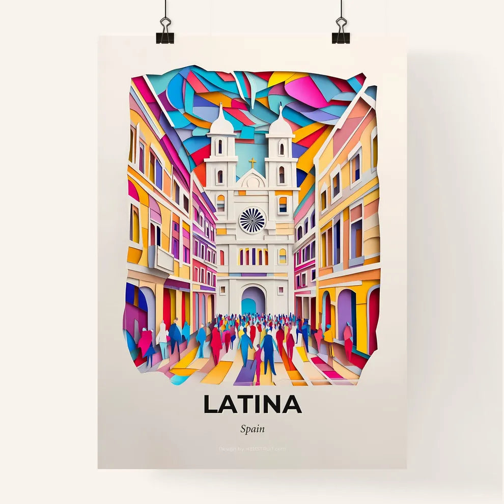 Vivid Latina, Spain, Colorful Poster