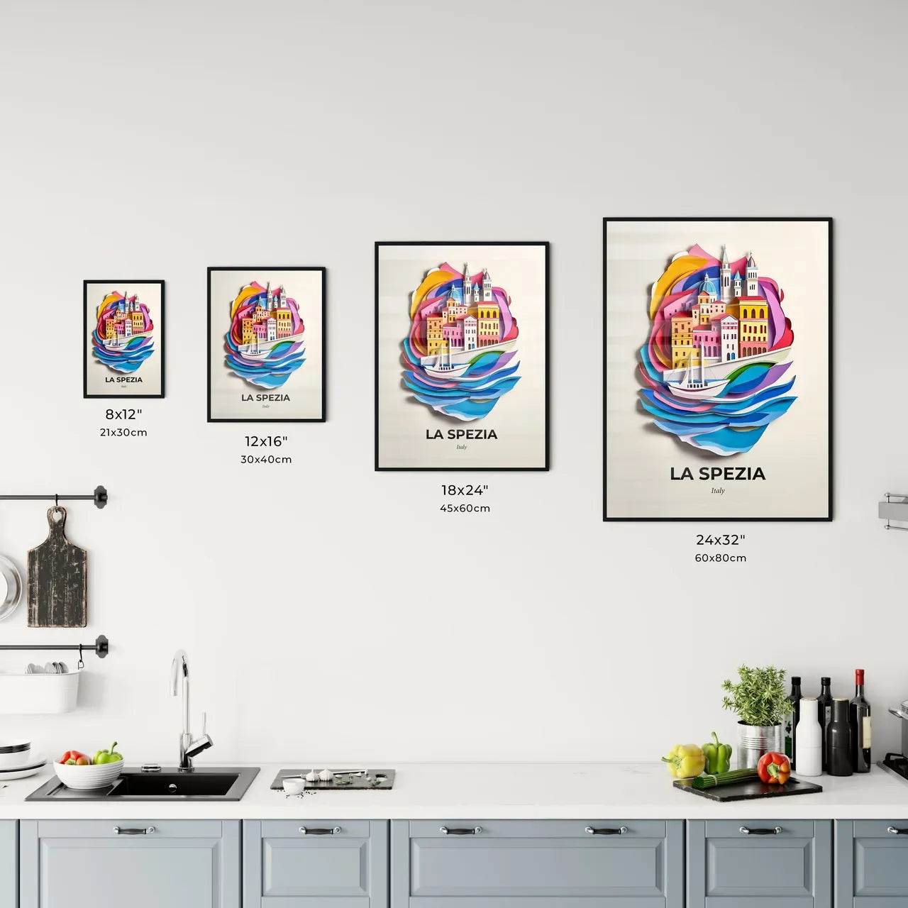 Vivid La Spezia, Italy, Kitchen Art