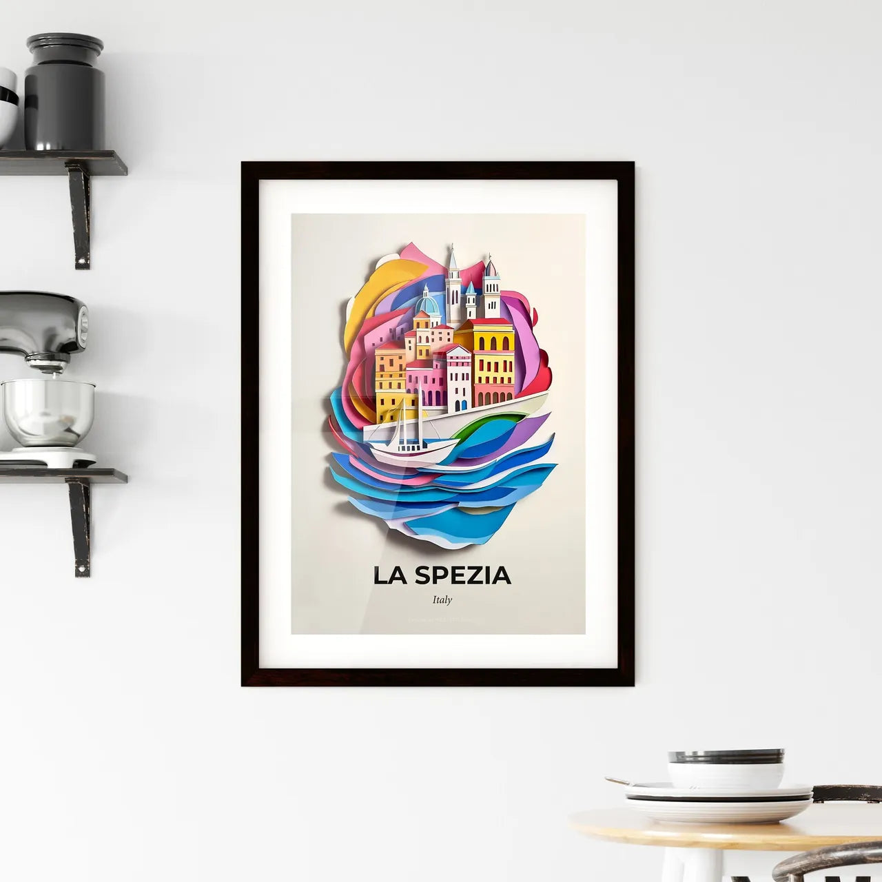 Vivid La Spezia, Italy, Framed Wall Art