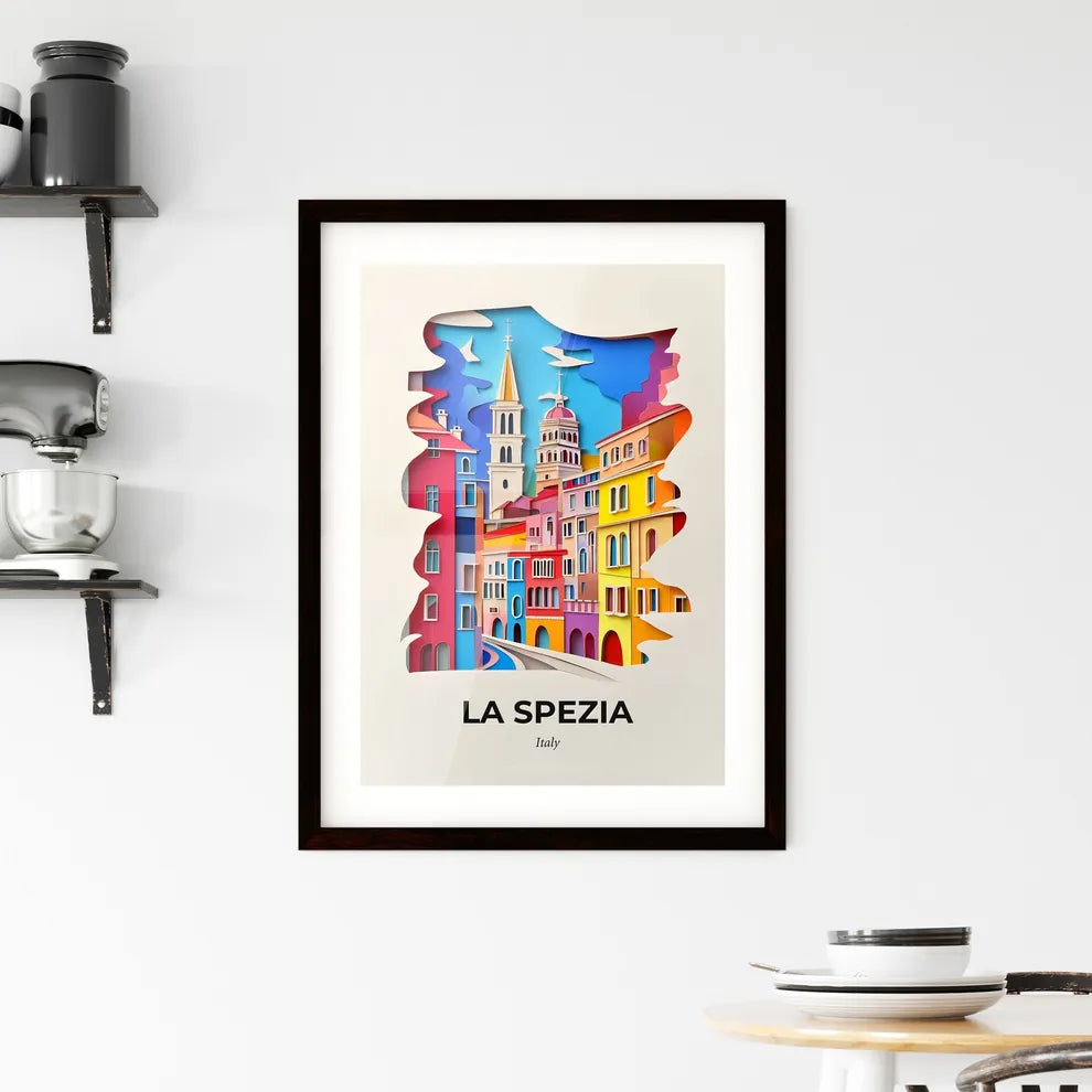 Vivid La Spezia, Italy, Framed Wall Art