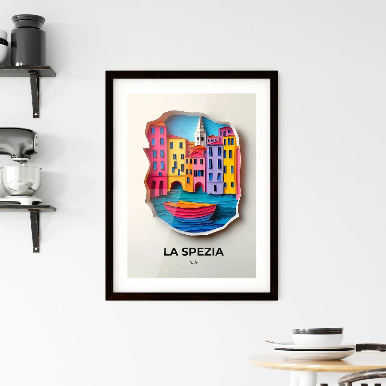 Vivid La Spezia, Italy, Framed Wall Art