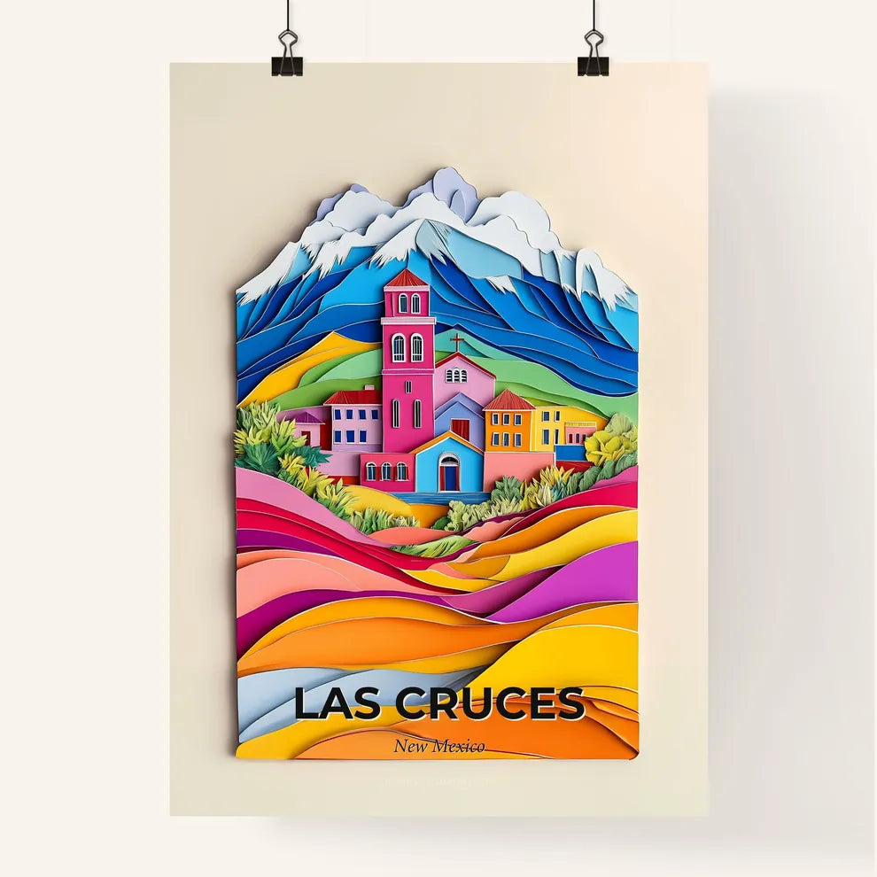 Vivid Las Cruces, New Mexico, Colorful Poster