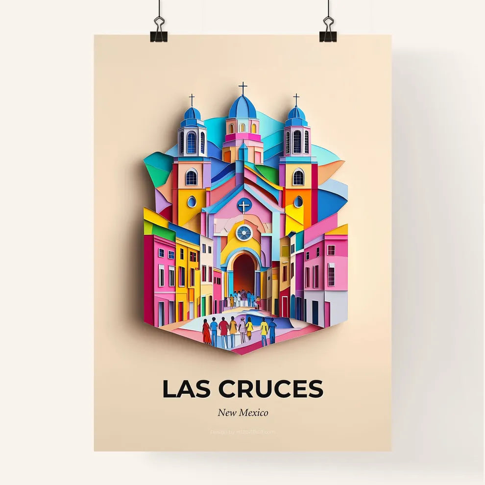 Vivid Las Cruces, New Mexico, Colorful Poster