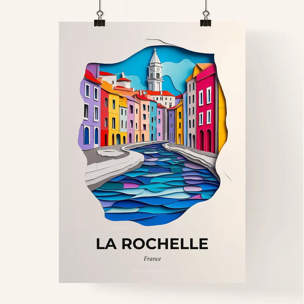 Vivid La Rochelle, France, Colorful Poster