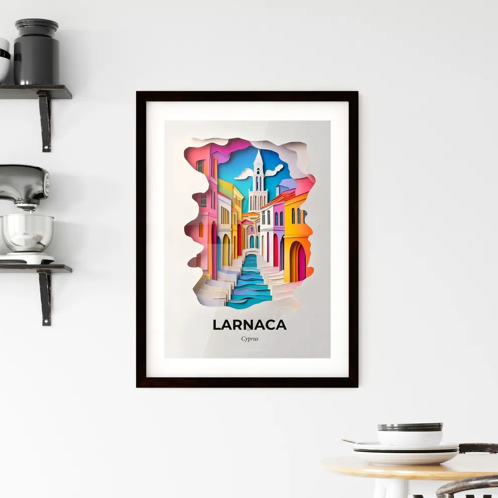 Vivid Larnaca, Cyprus, Framed Wall Art