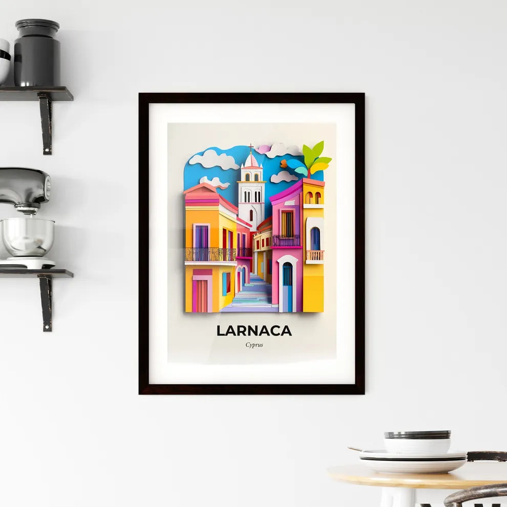 Vivid Larnaca, Cyprus, Framed Wall Art