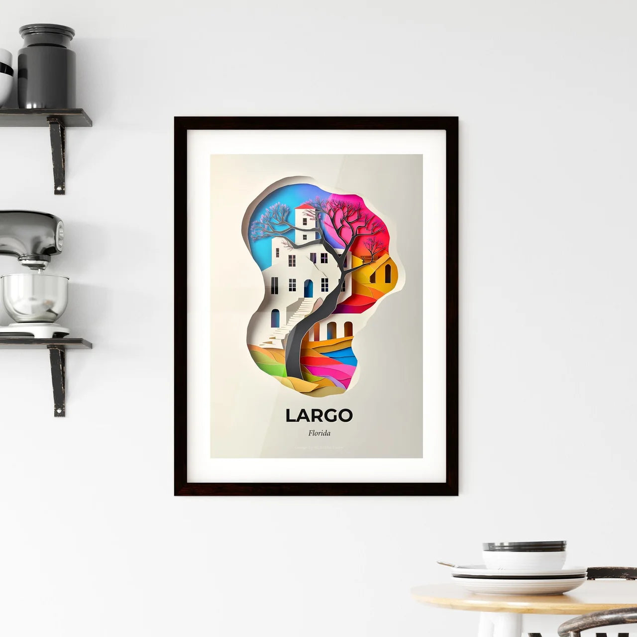 Vivid Largo, Florida, Framed Wall Art