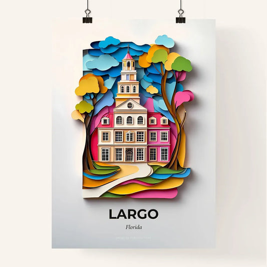Vivid Largo, Florida, Colorful Poster