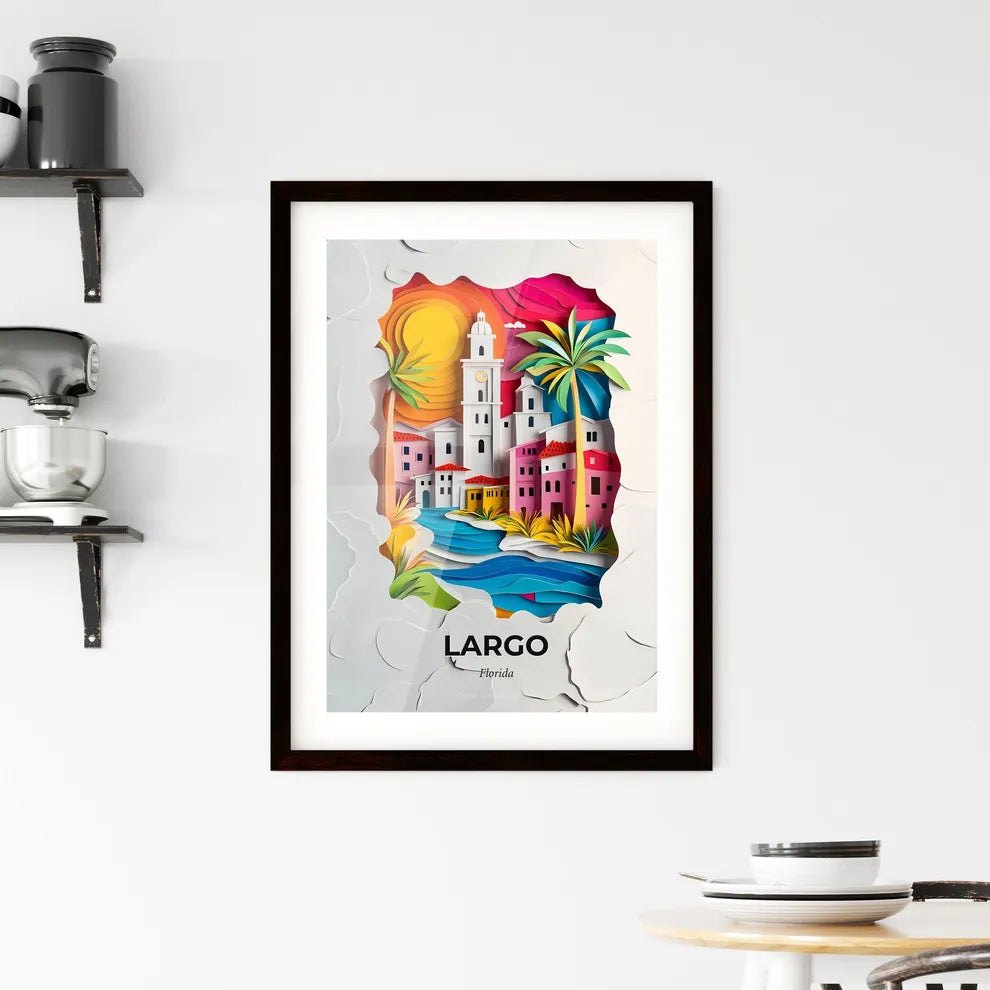 Vivid Largo, Florida, Framed Wall Art