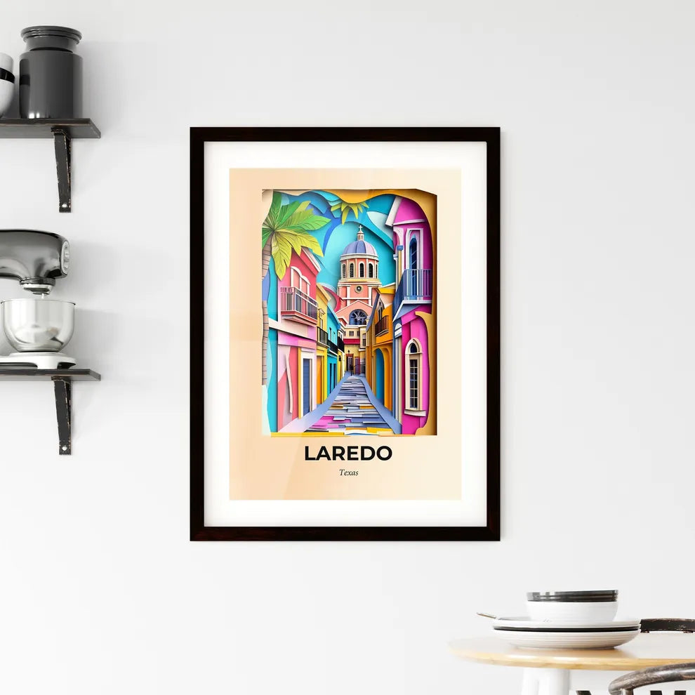 Vivid Laredo, Texas, Framed Wall Art